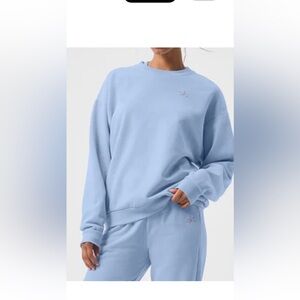 ALO Yoga Seashell Accolade Crewneck Size XS-Like New! Rare Color!